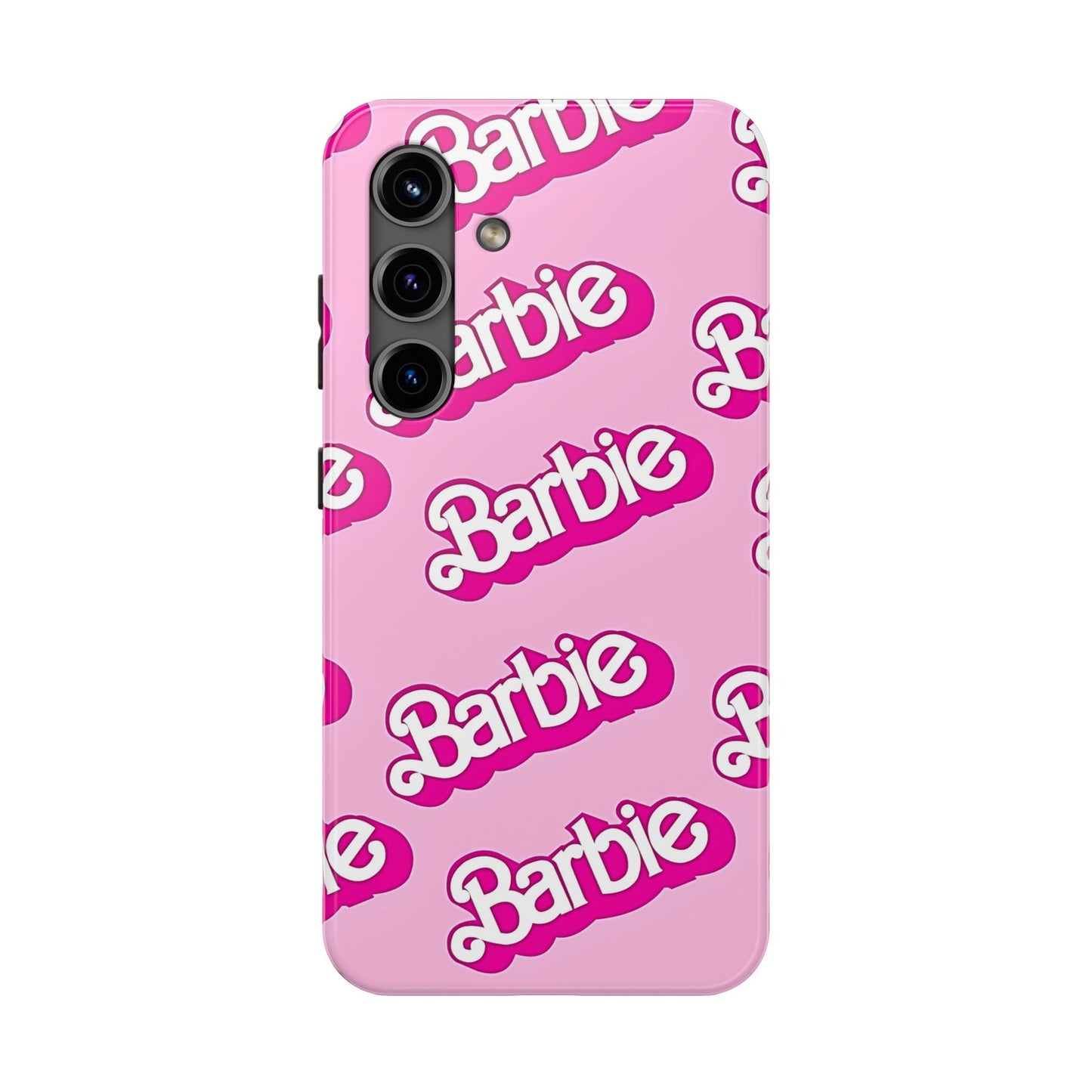 Retro Style Barbie Logo Pattern Tough Phone Case/Cover | Aesthetic