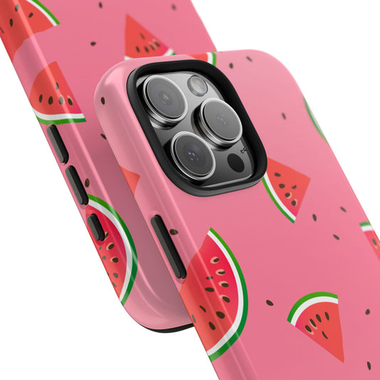 Pink and Red Gradient Watermelon Tough Phone Case | Food