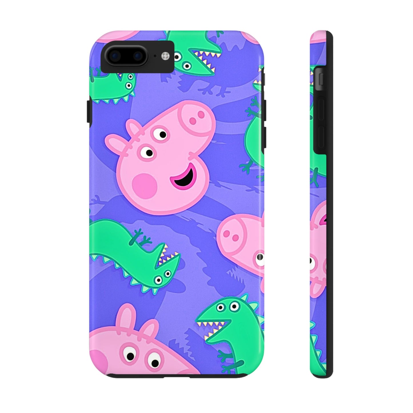 Funda rígida para móvil con diseño de dinosaurios de Peppa Pig y George | Dibujos animados - Peppa Pig