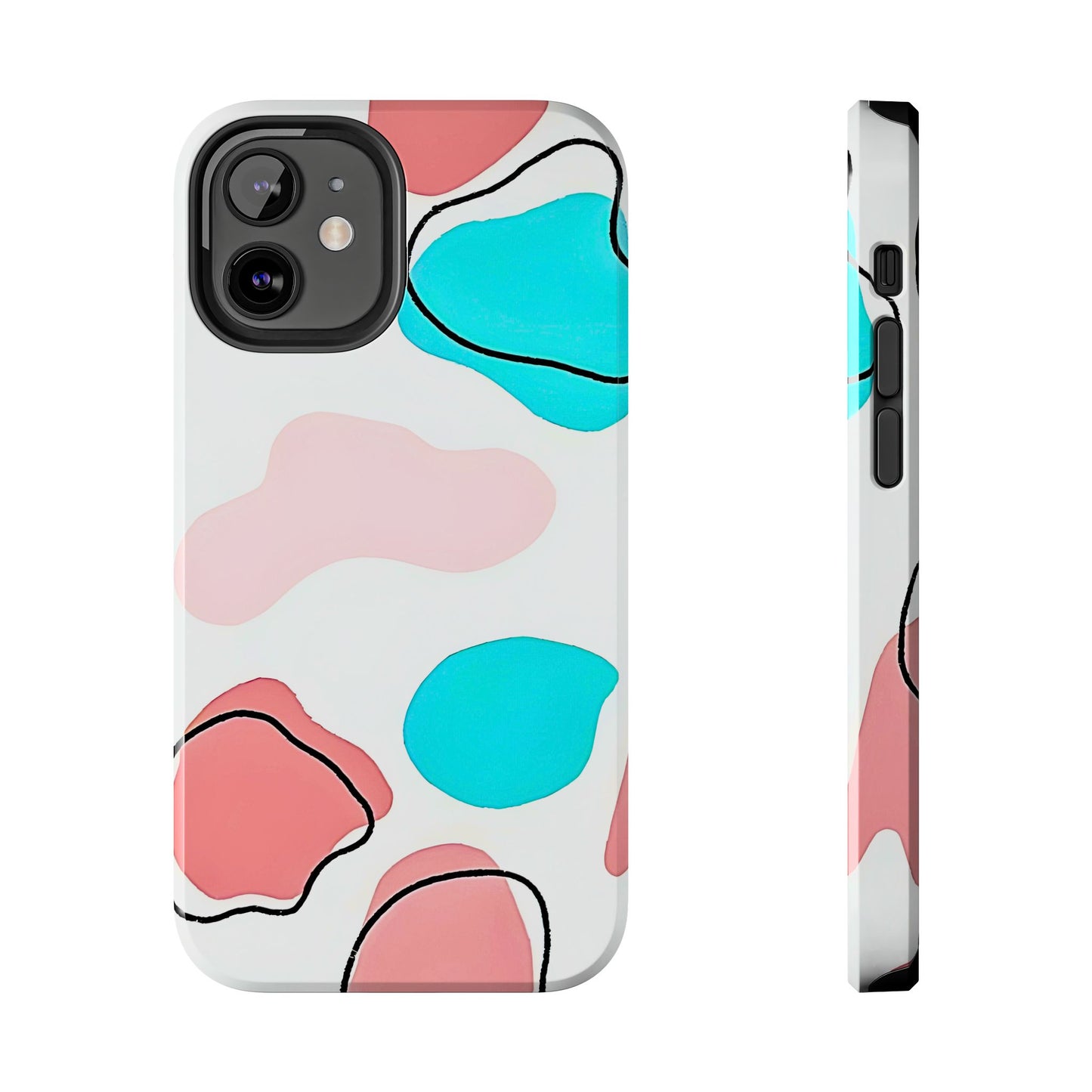 Abstract Shapes Preppy Pastel Style (Version 1) Tough Phone Case | Aesthetic