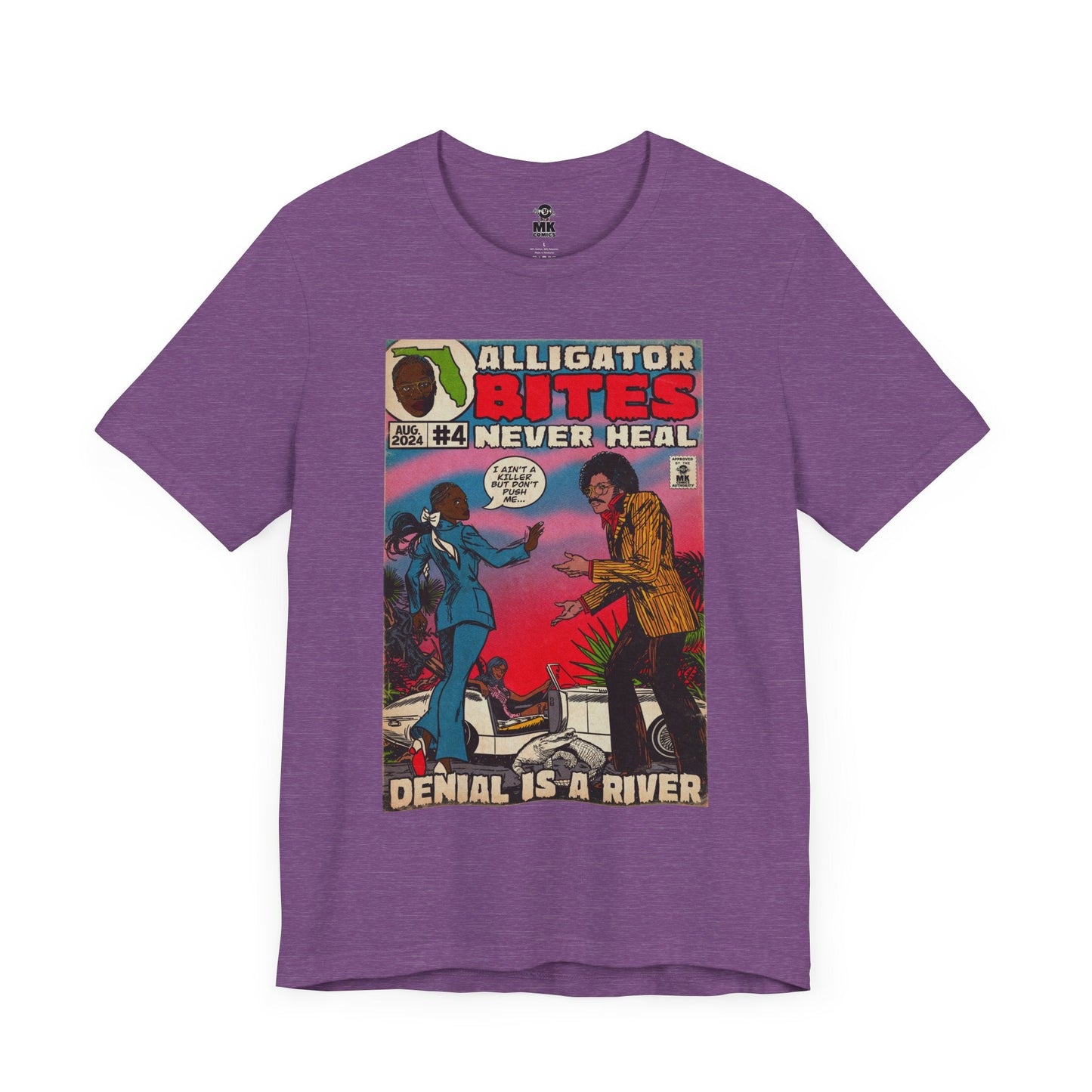 Denial is a River - Alligator Bites - Unisex Jersey Short Sleeve Tee