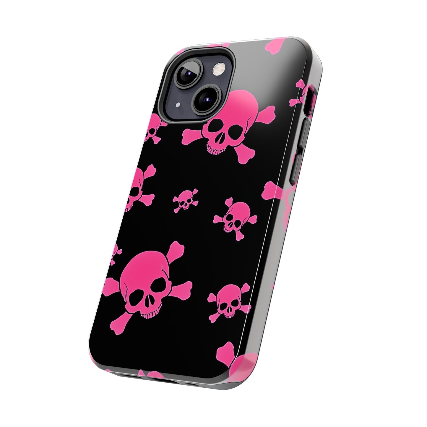 Pink Skull Emo Style Tough Phone Case | Aesthetic