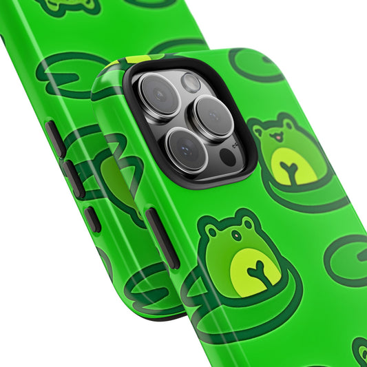 Cute Green Frogs Pattern Tough Phone Case | Animals
