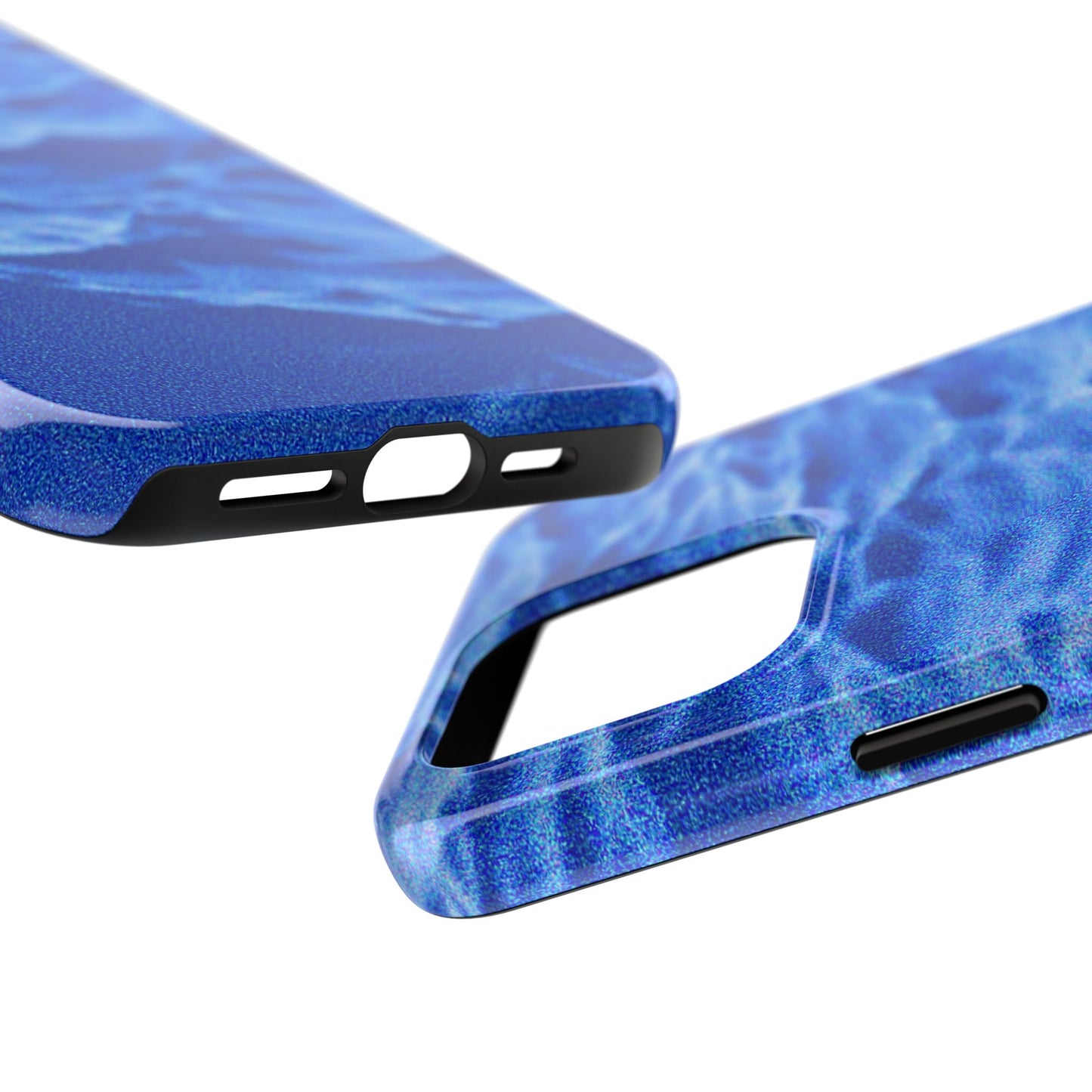 Blurred Ocean Waves Dark Blue Tough Phone Case | Aesthetic