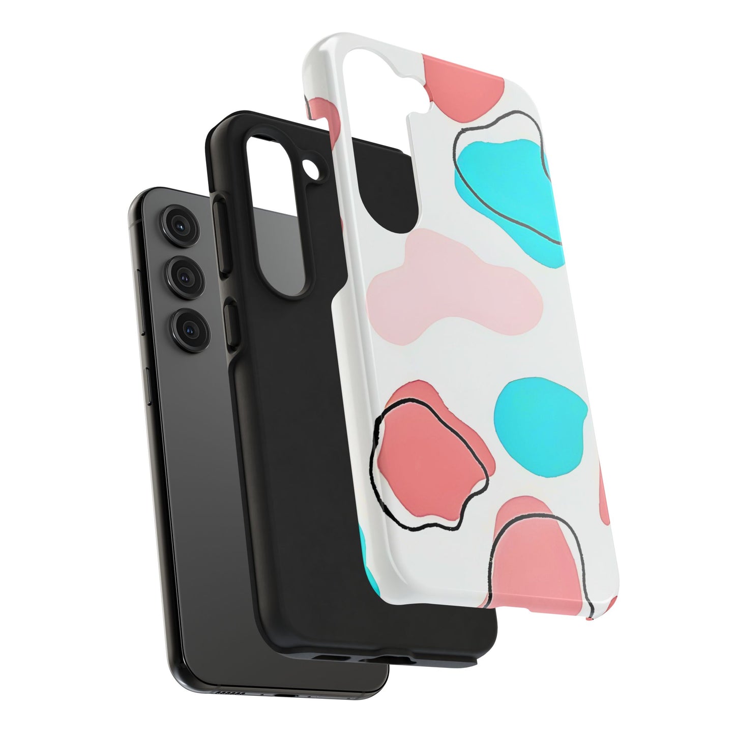 Abstract Shapes Preppy Pastel Style (Version 1) Tough Phone Case | Aesthetic