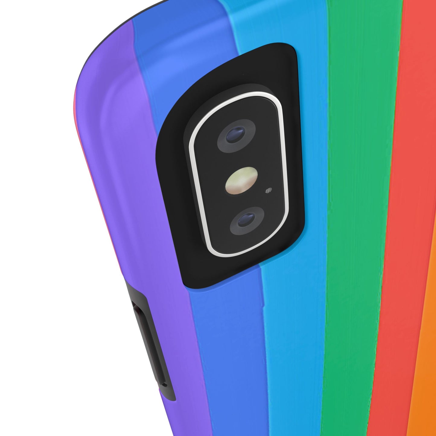 Funda resistente para teléfono con líneas de arcoíris hippies | Estética