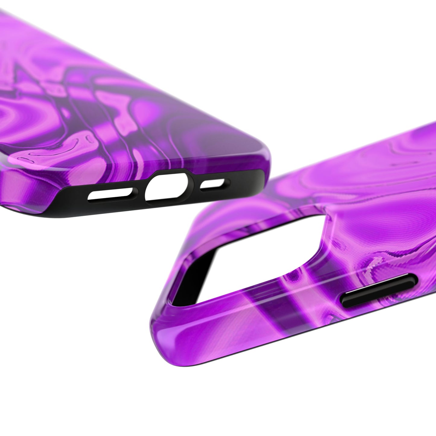 Liquid Metal Purple Tough Phone Case | Aesthetic