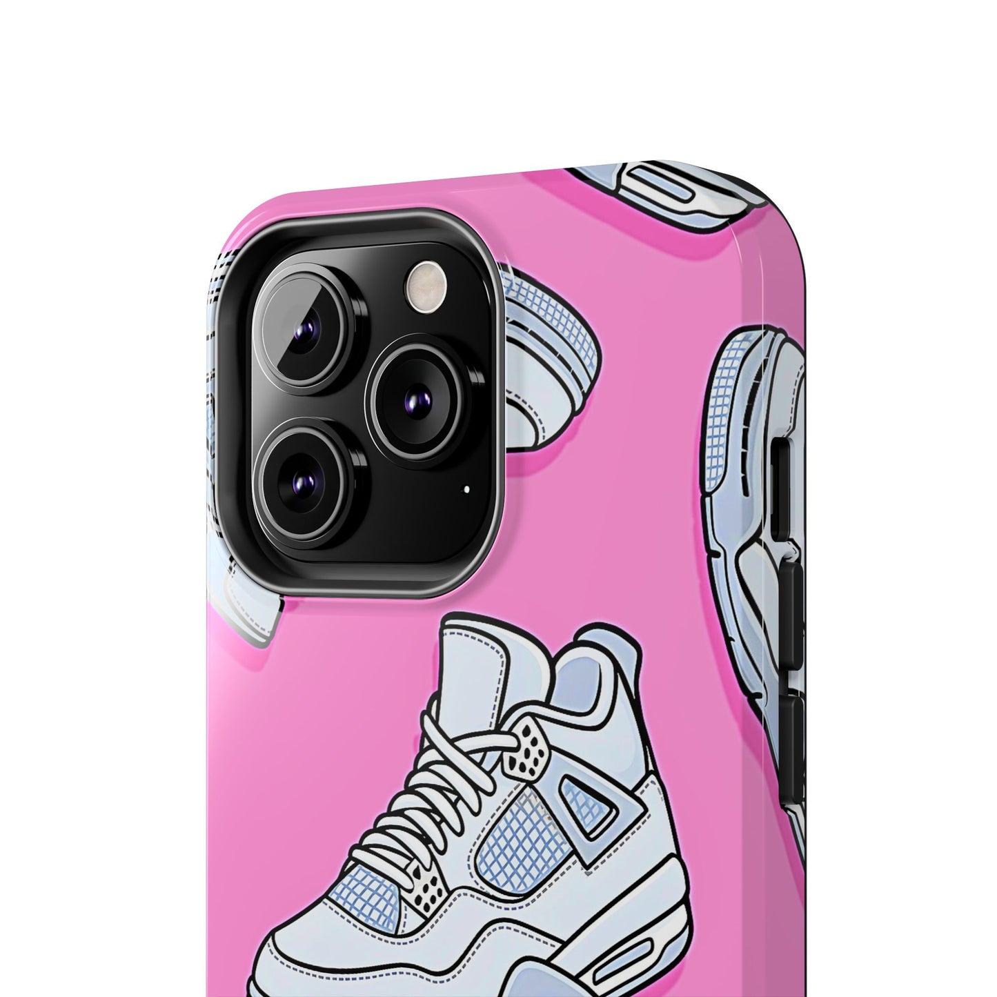 Funda resistente para teléfono con diseño de zapatillas Jordan 4 blancas | Estética