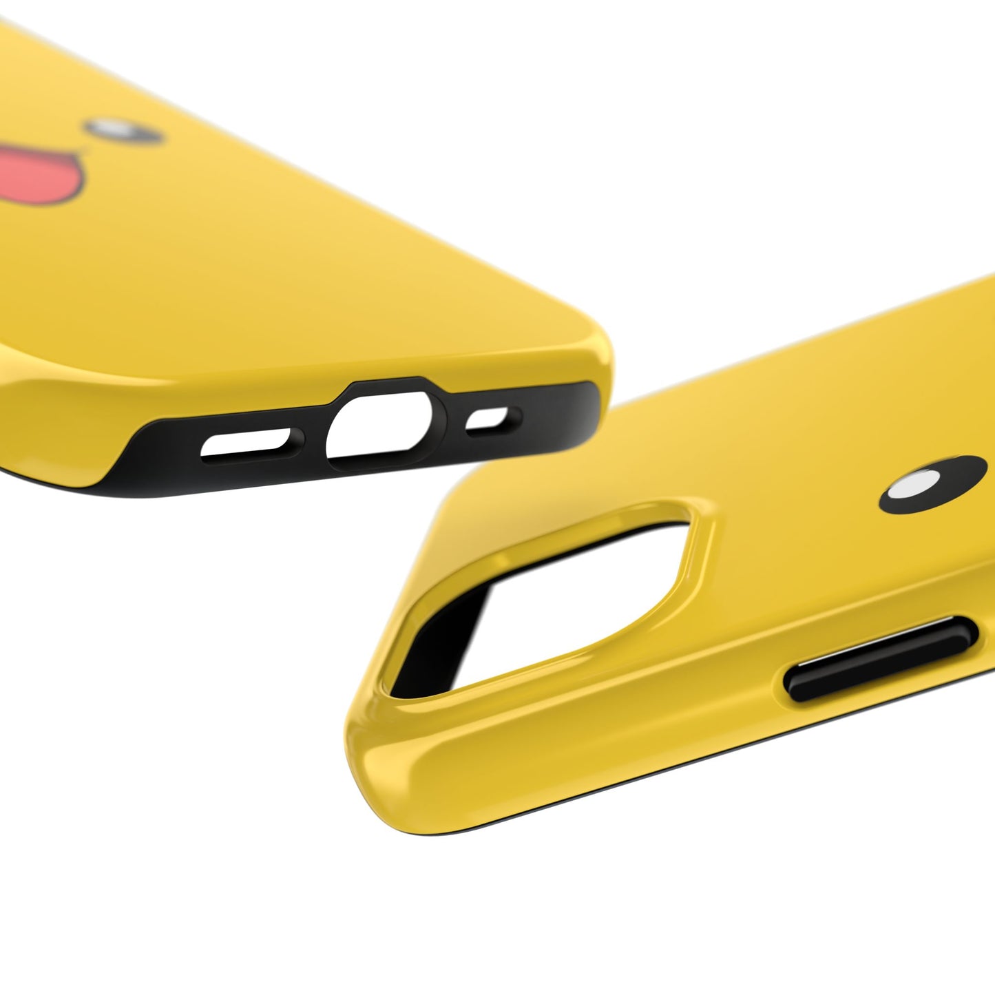 Electric Mouse Yellow Happy Face Minimal Design Tough Phone Case | Anime