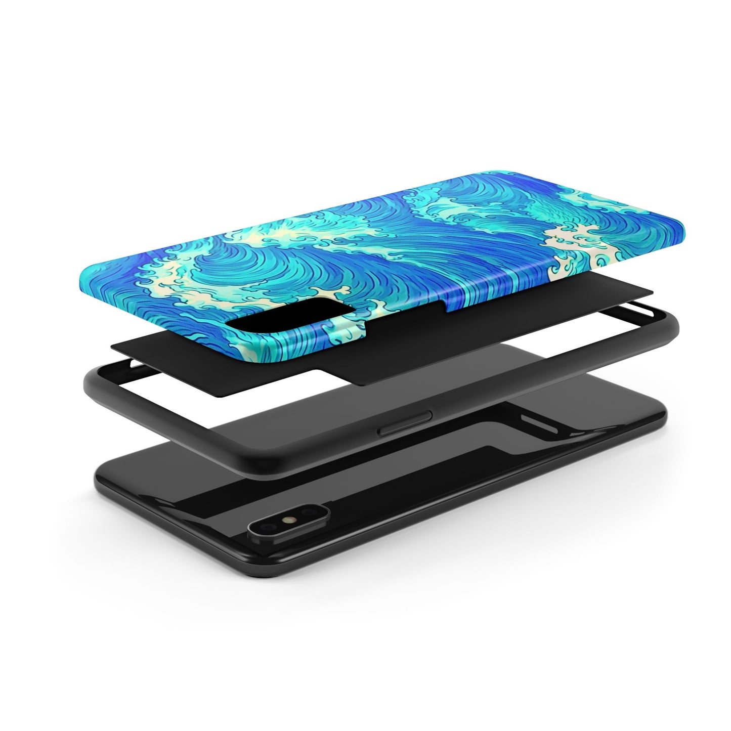 Cool Water Wave Style Tough Phone Case | Aesthetic