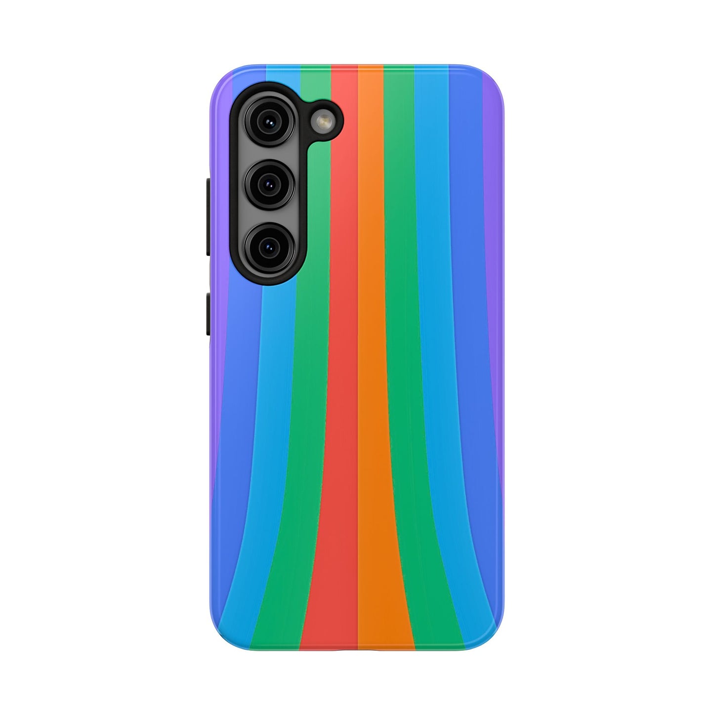 Funda resistente para teléfono con líneas de arcoíris hippies | Estética