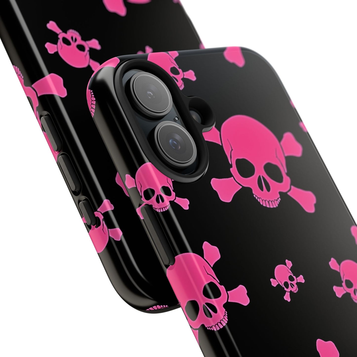 Pink Skull Emo Style Tough Phone Case | Aesthetic