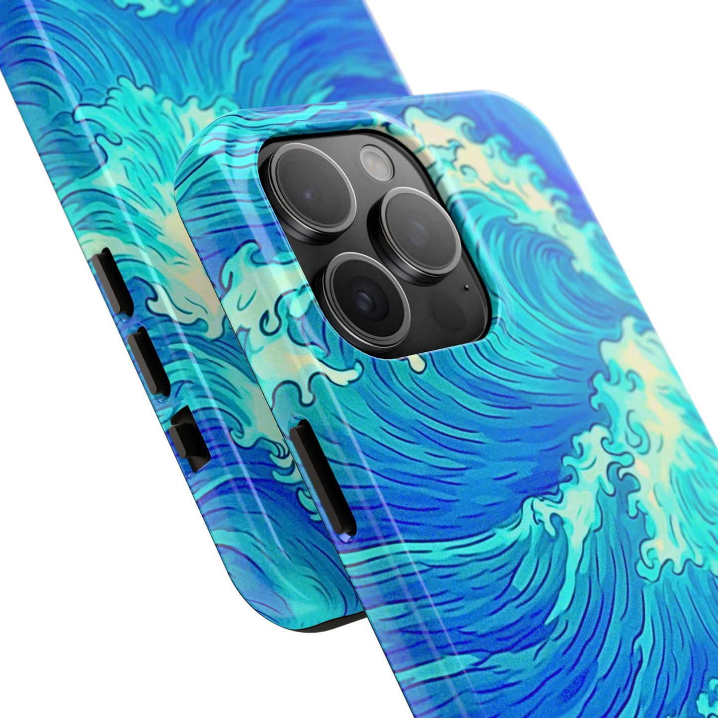 Cool Water Wave Style Tough Phone Case | Aesthetic