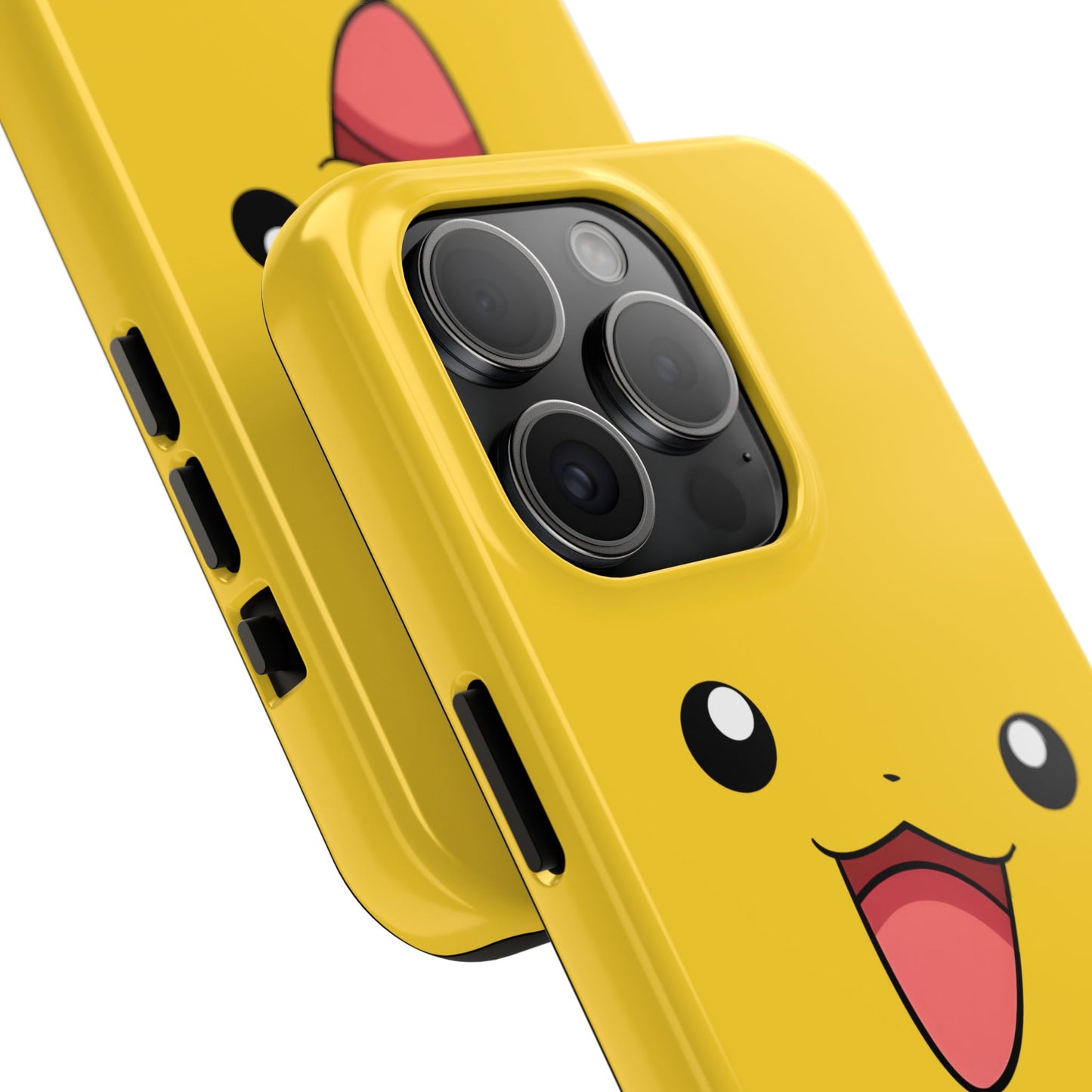 Electric Mouse Yellow Happy Face Minimal Design Tough Phone Case | Anime