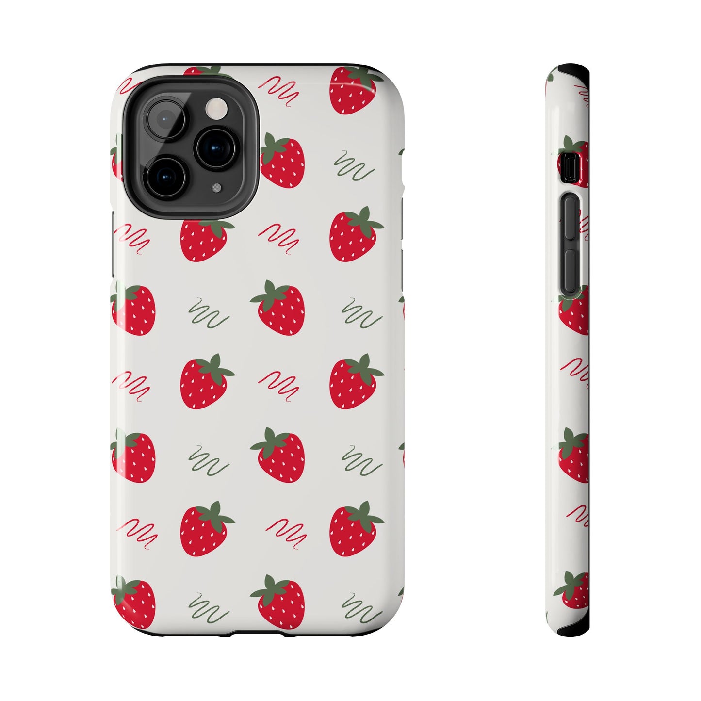 Strawberry Doodle Delight Tough Phone Case | Food