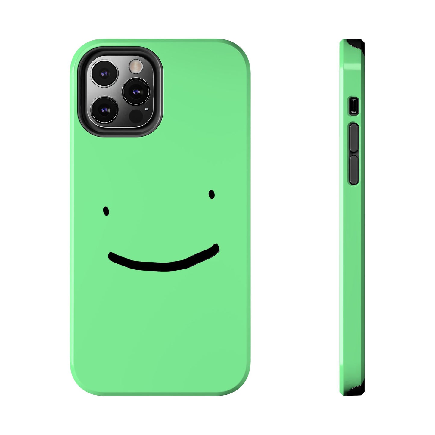 Simple Smile Green Face Tough Phone Case | Other