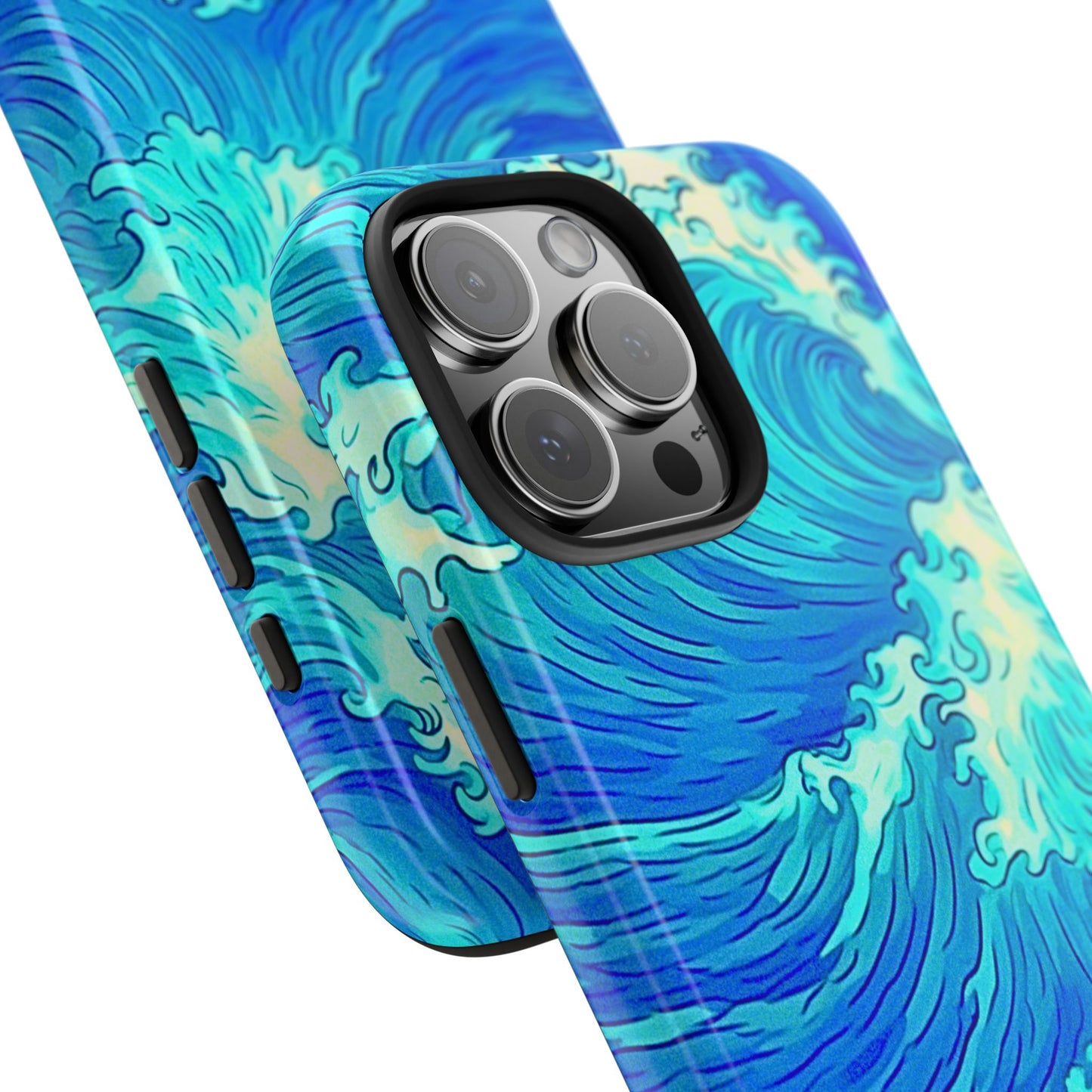 Cool Water Wave Style Tough Phone Case | Aesthetic