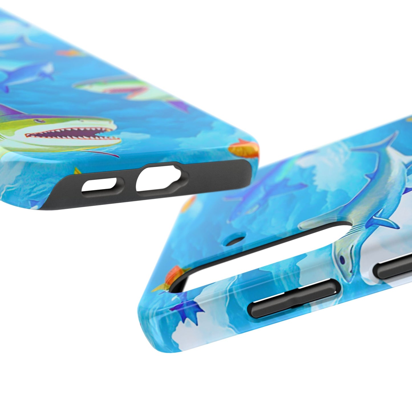 Sharks in the Sky Pattern Style Tough Phone Case | Animals