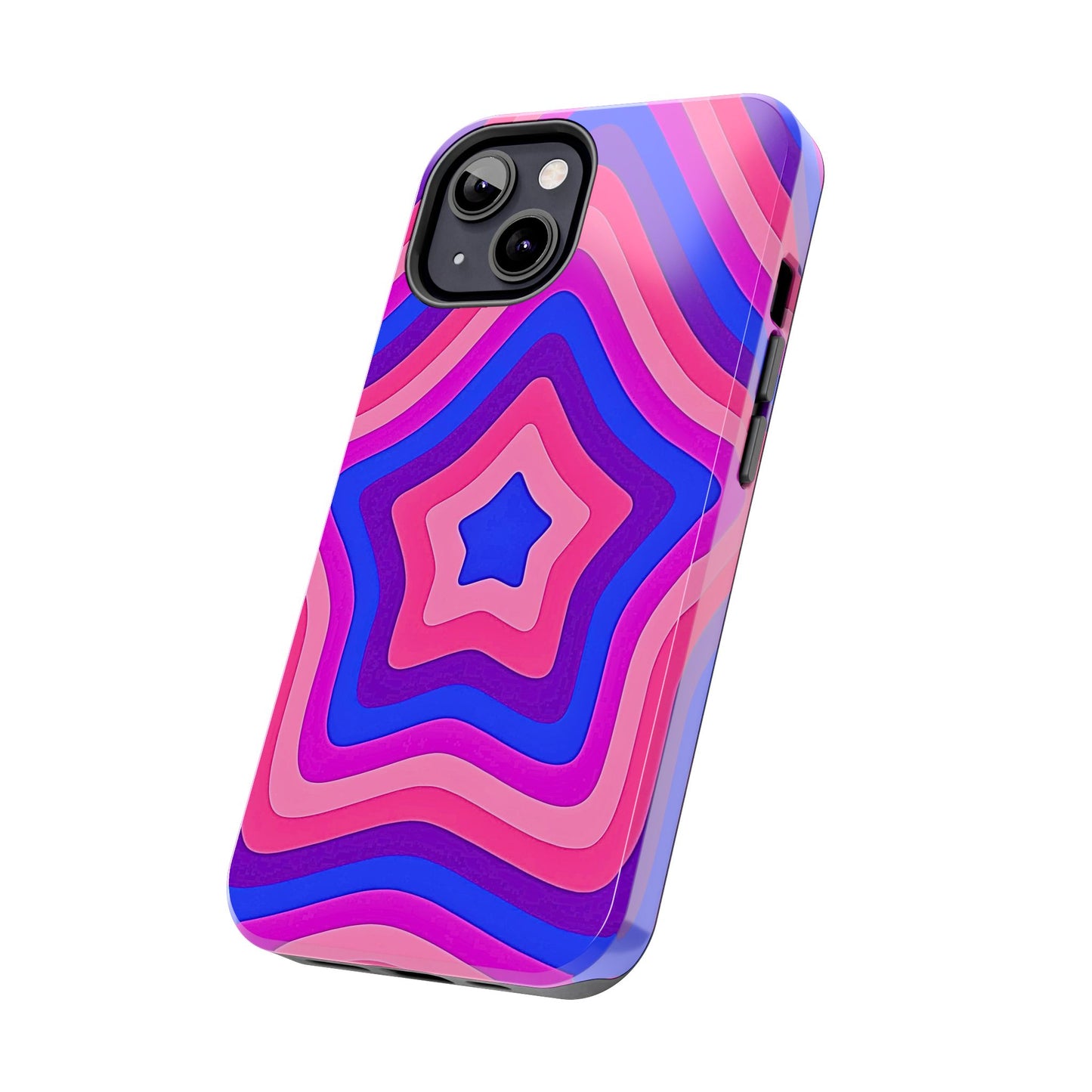 Funda resistente para teléfono con diseño de estrella retro | Estética