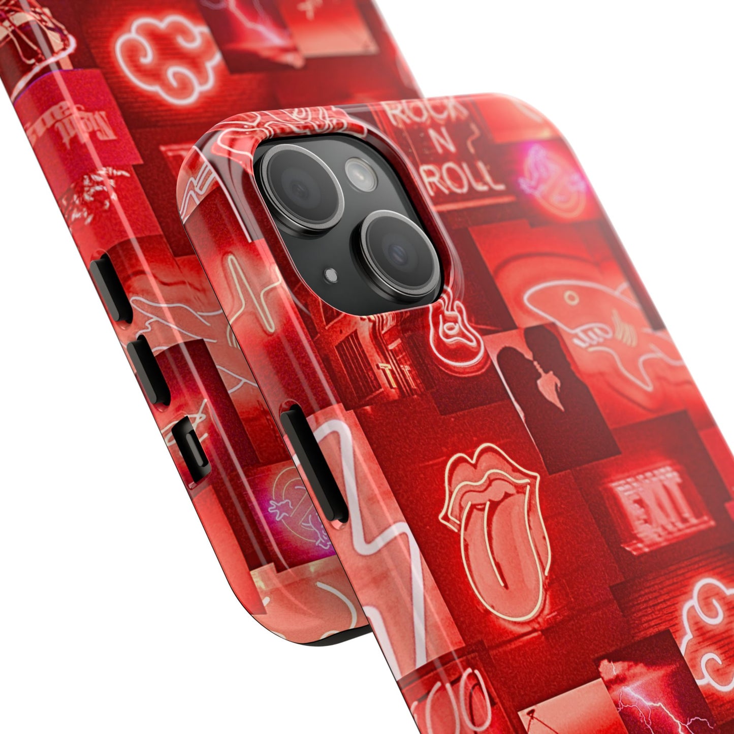 Red Neon Style Tough Phone Case | Aesthetic