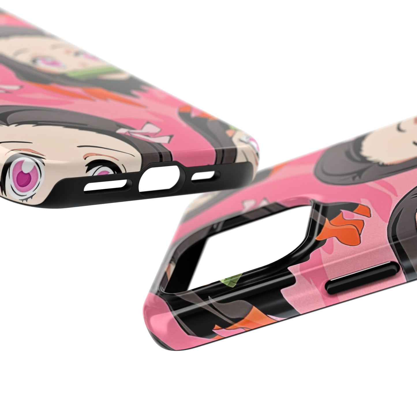 Nezuko Kamado Head Pattern Tough Phone Case | Anime - Demon Slayer