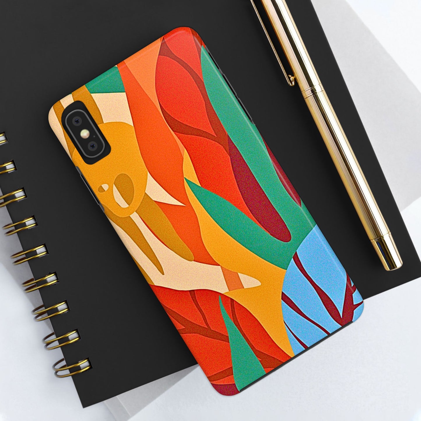 Abstract Autumn Leaves Tough Phone Case | Aesthetic