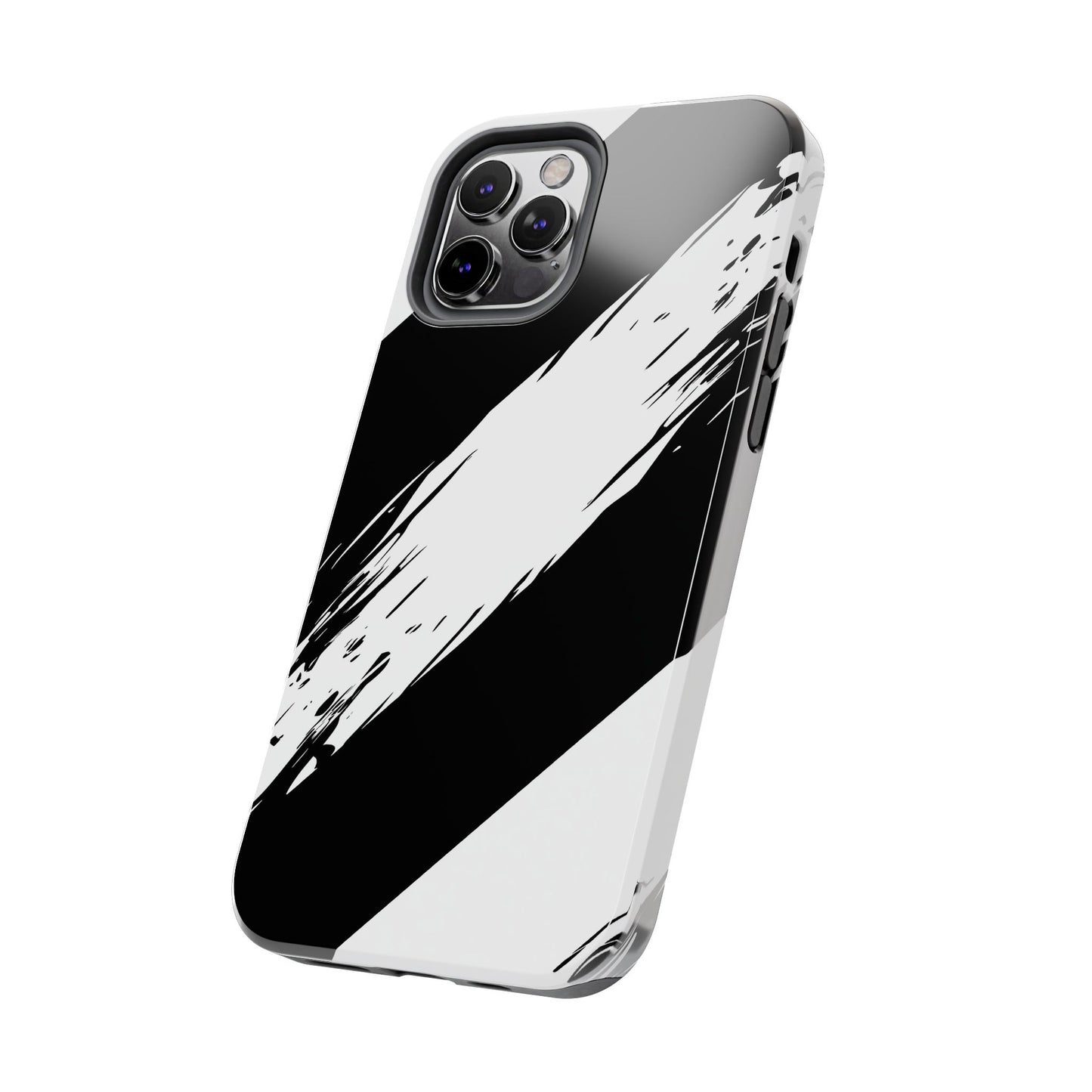 Funda/cubierta resistente para teléfono con rayas diagonales en blanco roto | Estética