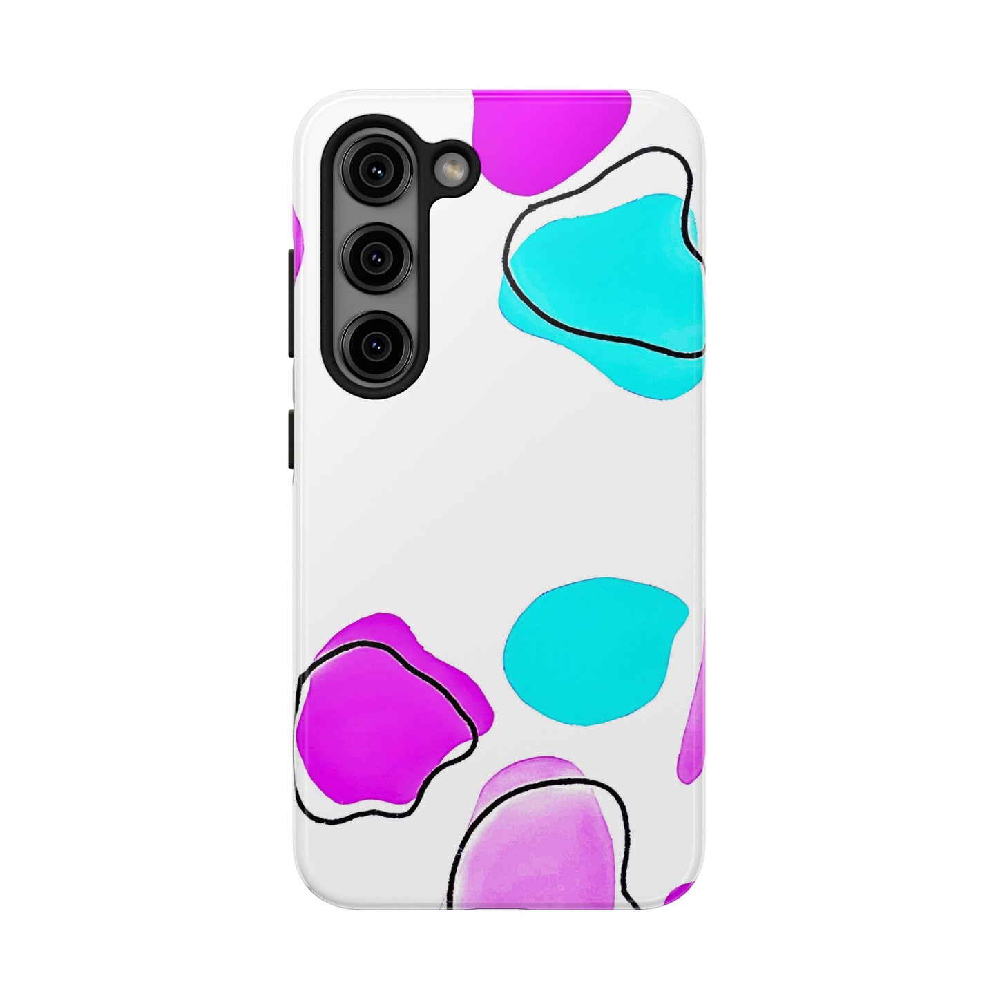 Abstract Shapes Preppy Pastel Style (Version 2) Tough Phone Case | Aesthetic
