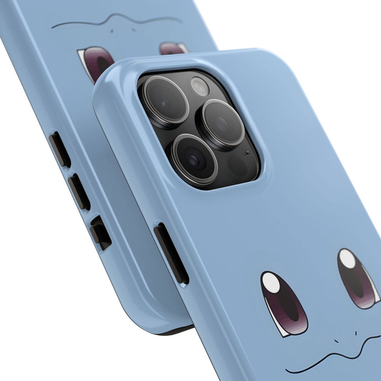 Blue Turtle Simple Blue Smile Tough Phone Case | Anime