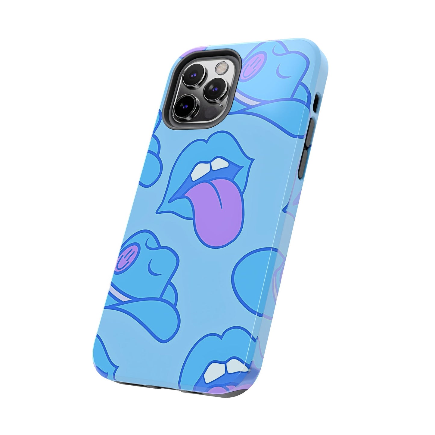 Preppy Cowboy Hat & Hot Lips Pattern (Version 2) Tough Phone Case | Aesthetic