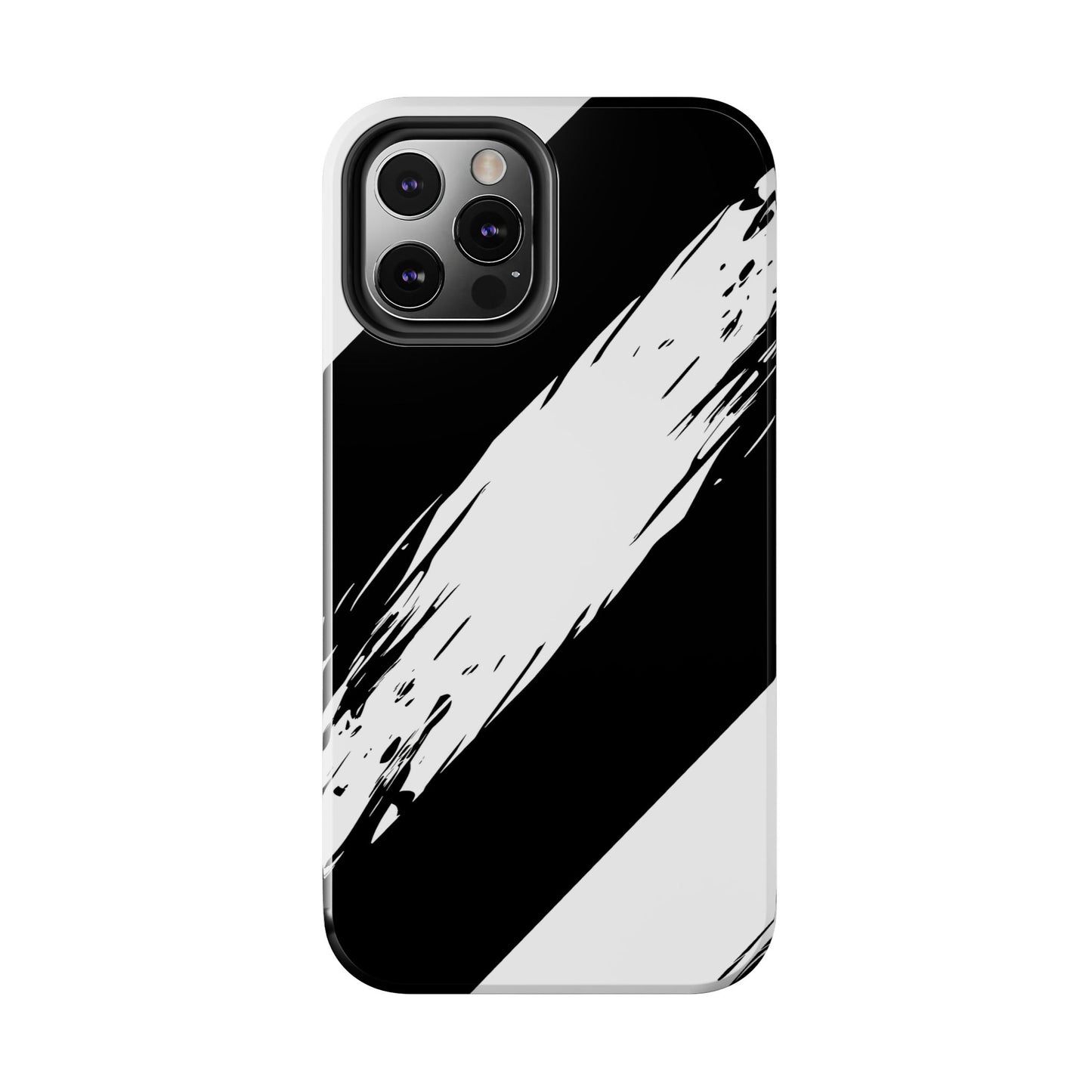 Funda/cubierta resistente para teléfono con rayas diagonales en blanco roto | Estética