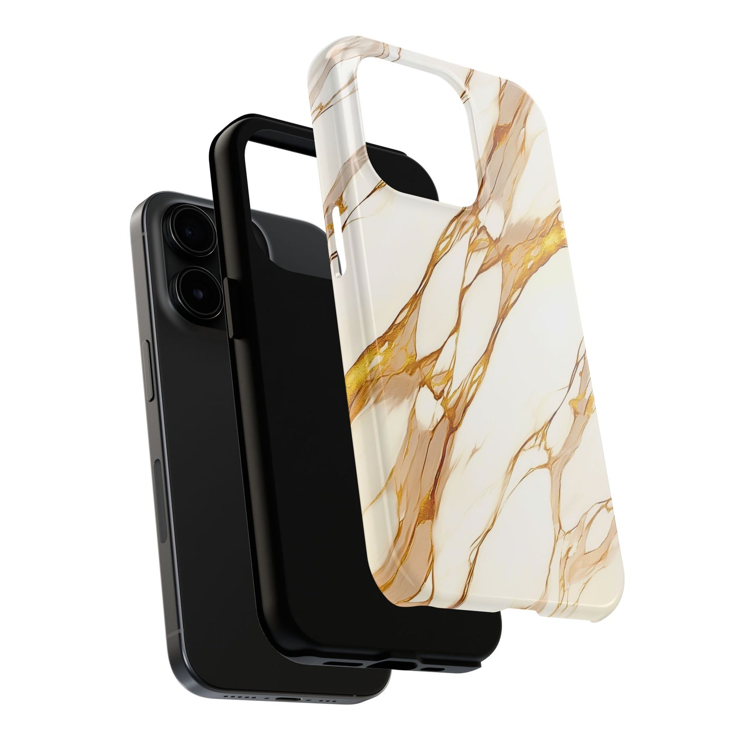 Luxury Marble Gold Vein Texture Pattern Style Tough Phone Case/Cover | Aesthetic