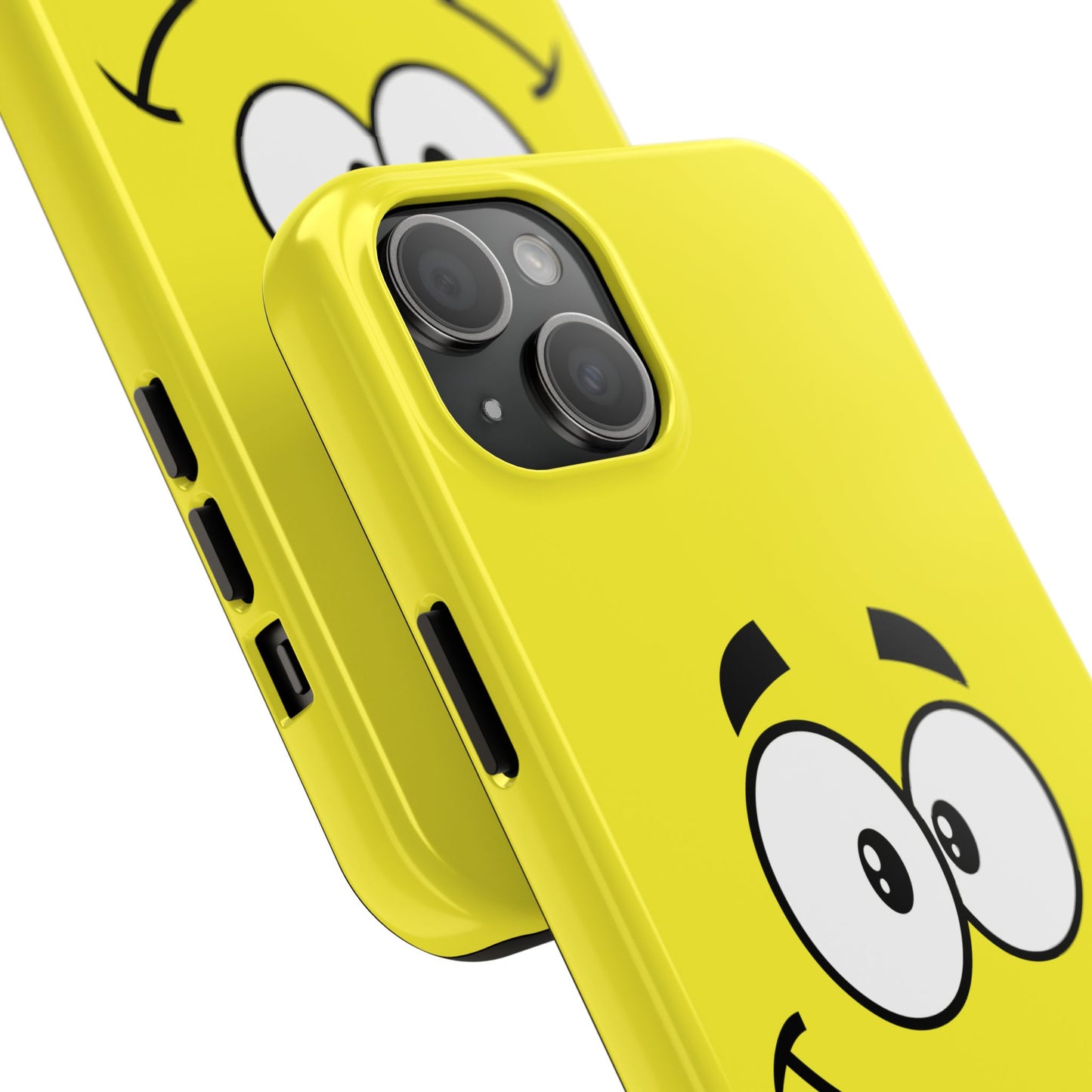 Smiley Happy Face Yellow Minimalist Cartoon Tough Phone Case | Funny
