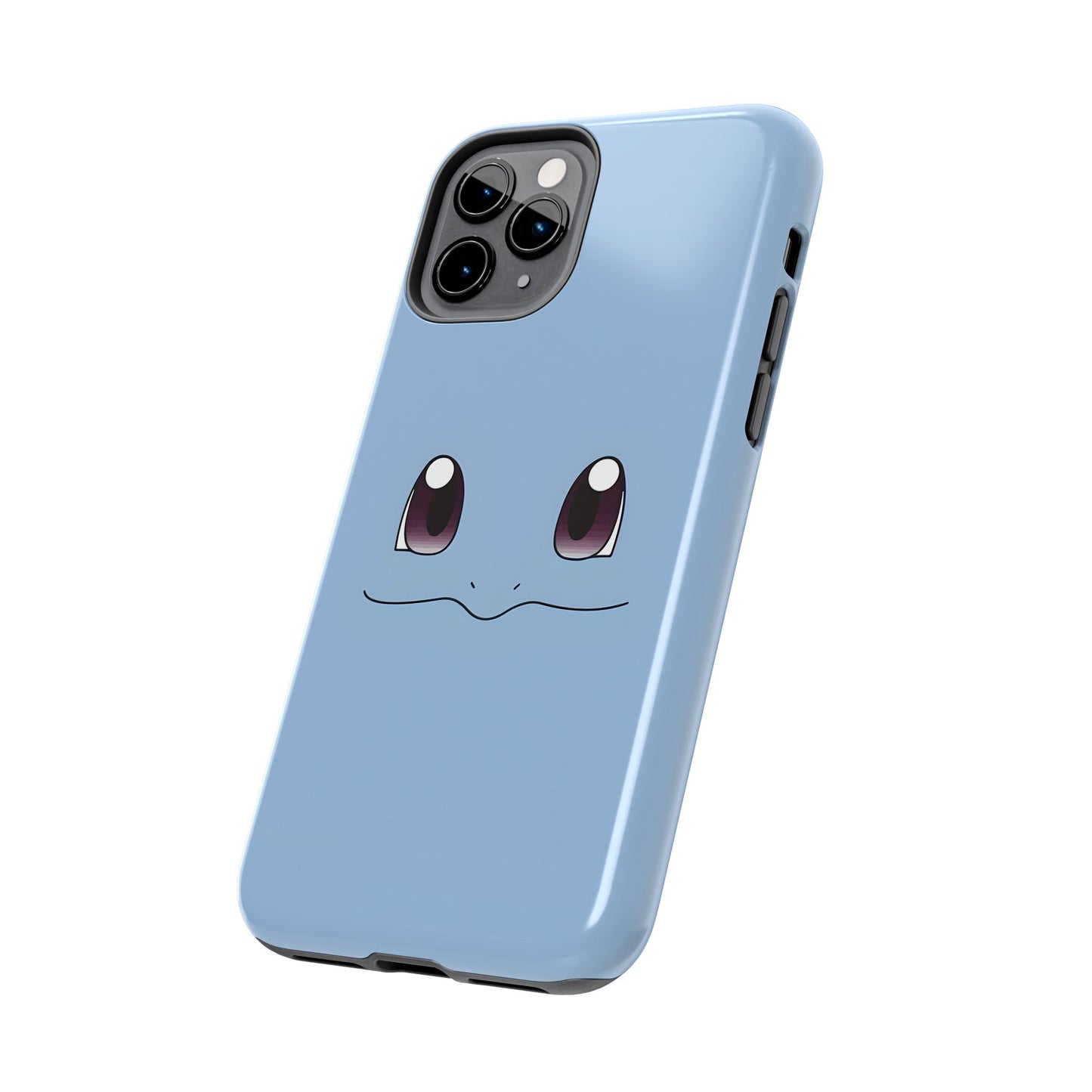 Blue Turtle Simple Blue Smile Tough Phone Case | Anime
