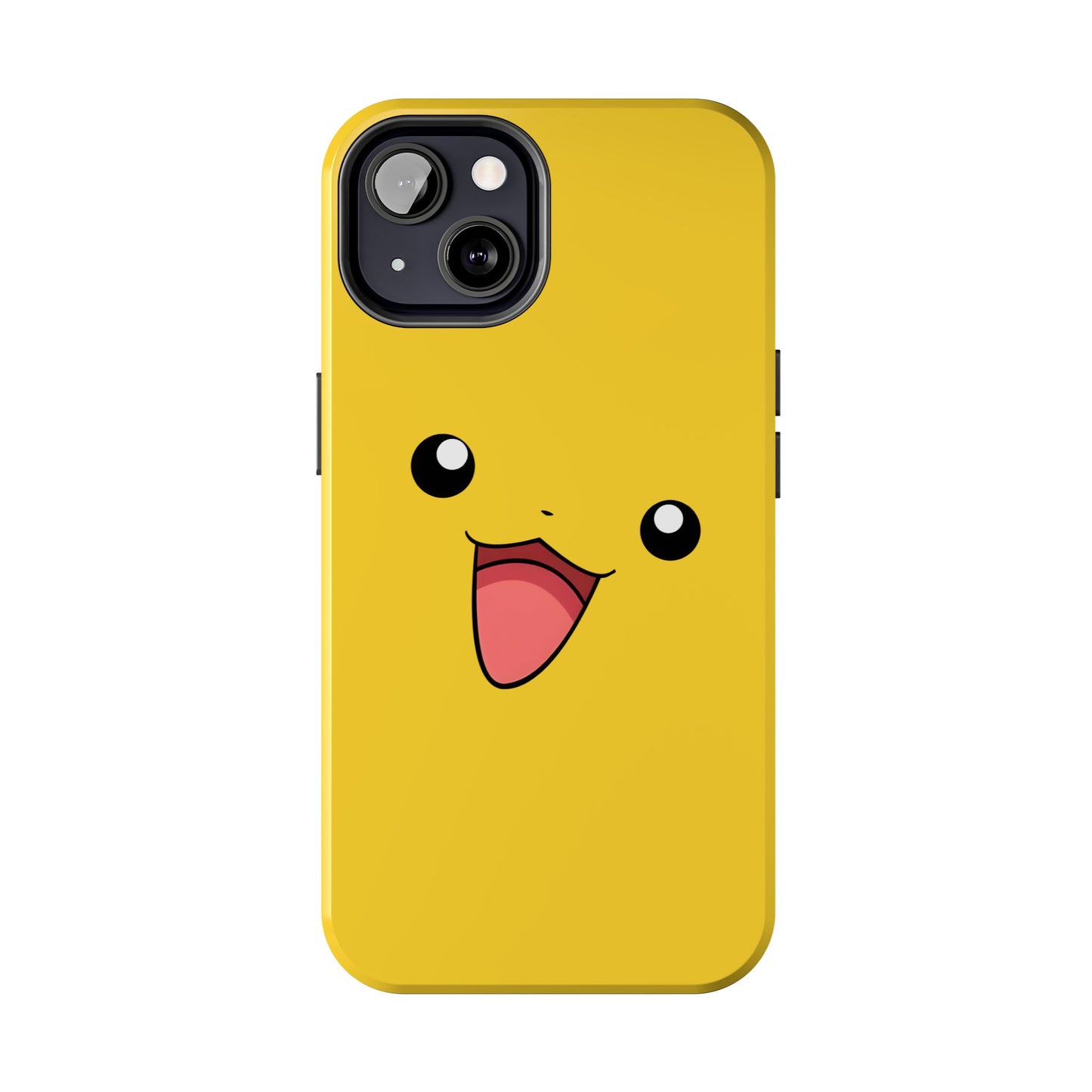 Electric Mouse Yellow Happy Face Minimal Design Tough Phone Case | Anime