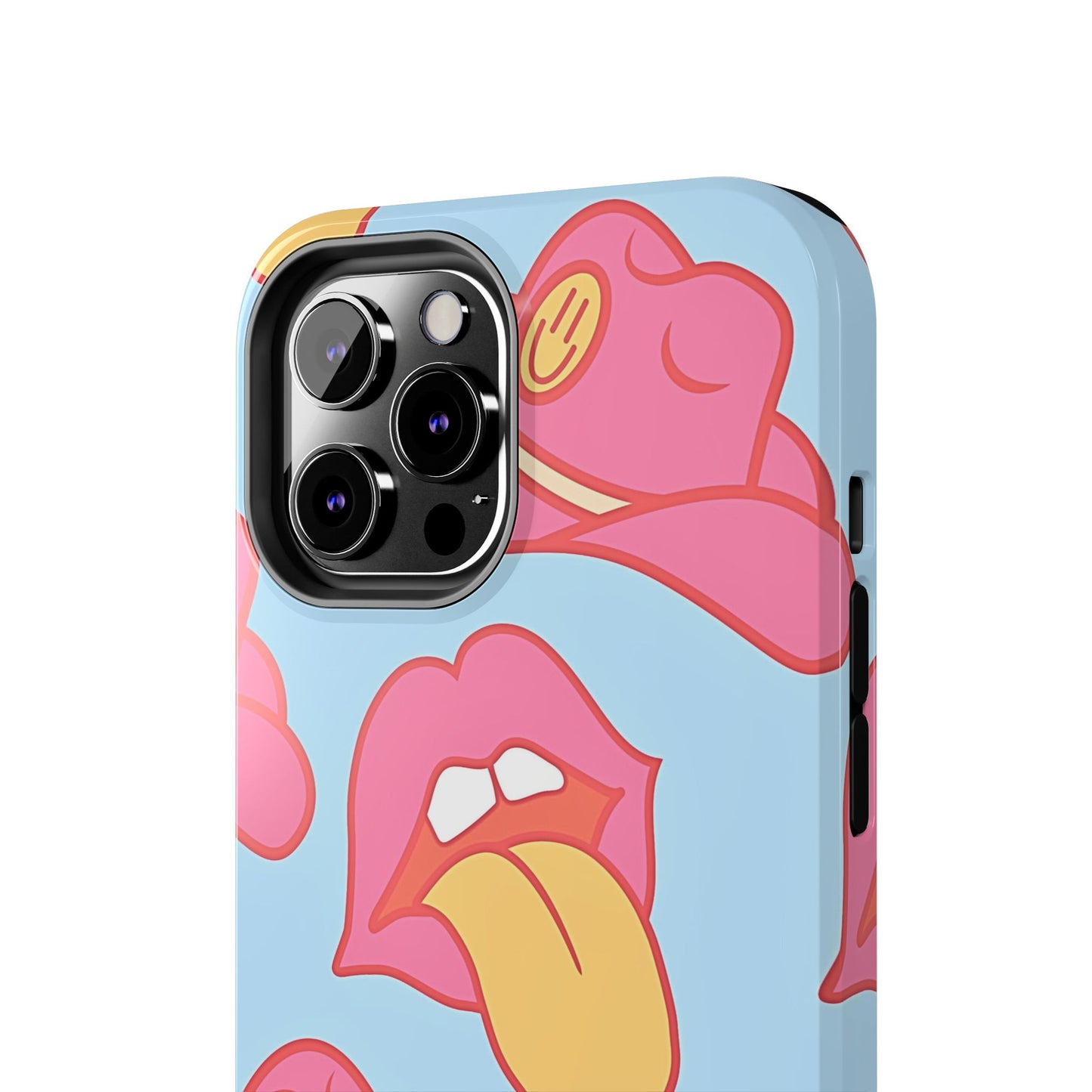 Preppy Cowboy Hat & Hot Lips Pattern (Version 1) Tough Phone Case | Aesthetic
