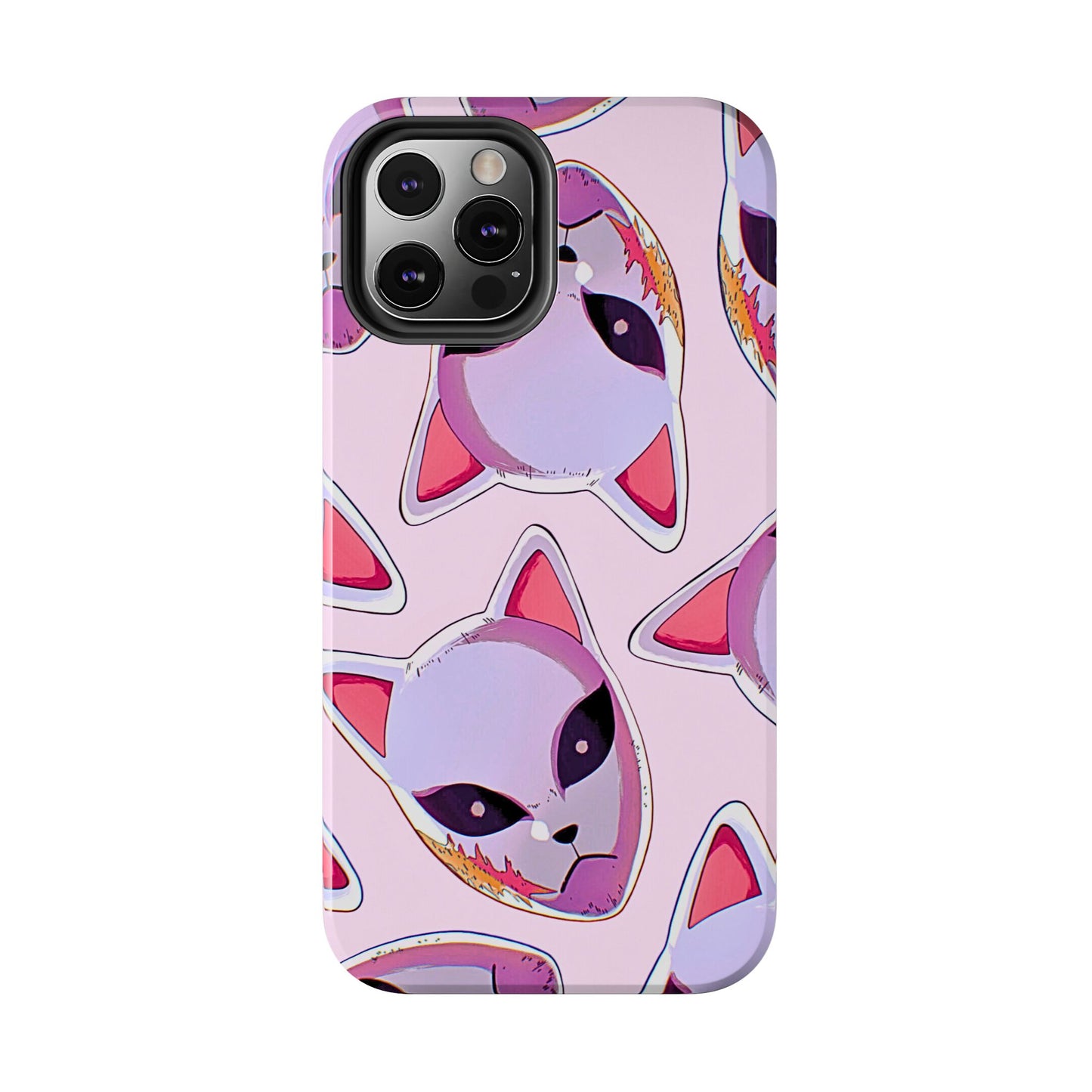 Sabito Fox Mask Pattern Tough Phone Case | Anime - Demon Slayer