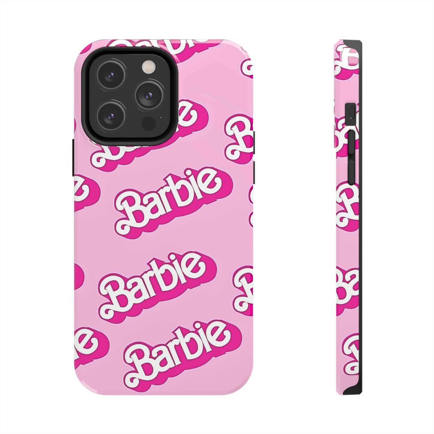 Retro Style Barbie Logo Pattern Tough Phone Case/Cover | Aesthetic