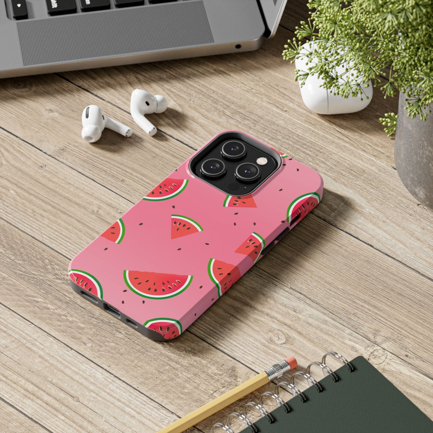 Pink and Red Gradient Watermelon Tough Phone Case | Food