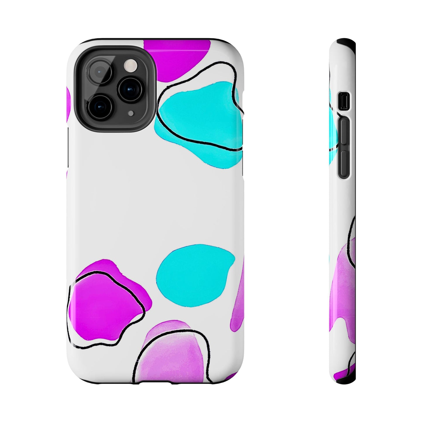 Abstract Shapes Preppy Pastel Style (Version 2) Tough Phone Case | Aesthetic