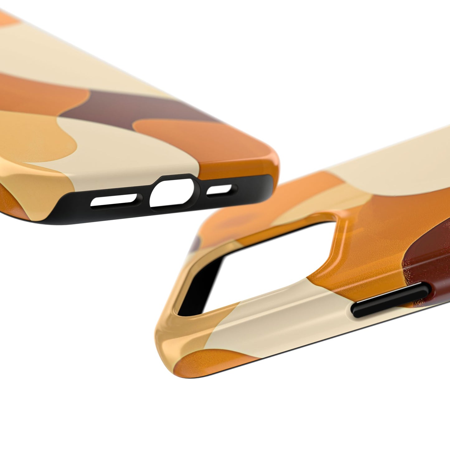 Funda/Cubierta resistente para teléfono con diseño en beige y marrón Earth Harmony | Estética