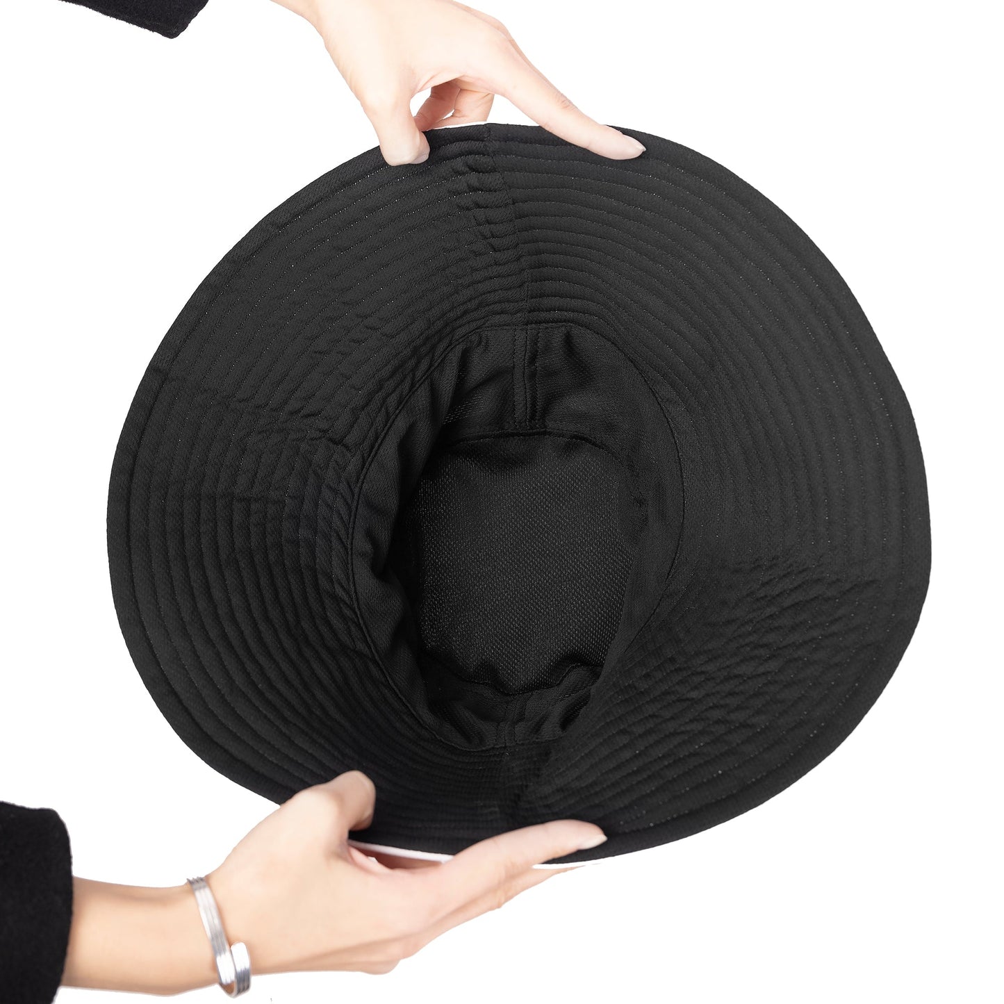 High Capacity Hibiscus Blue Bucket Hat