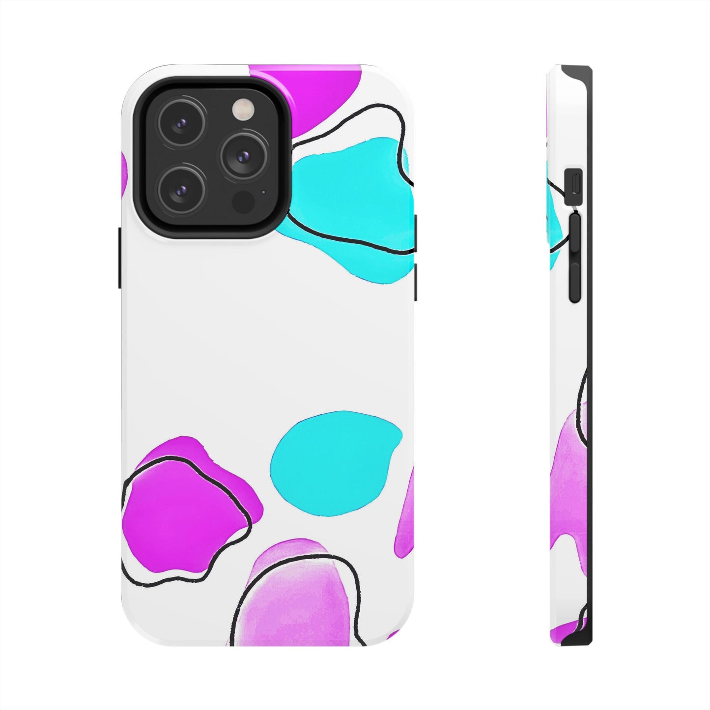 Abstract Shapes Preppy Pastel Style (Version 2) Tough Phone Case | Aesthetic