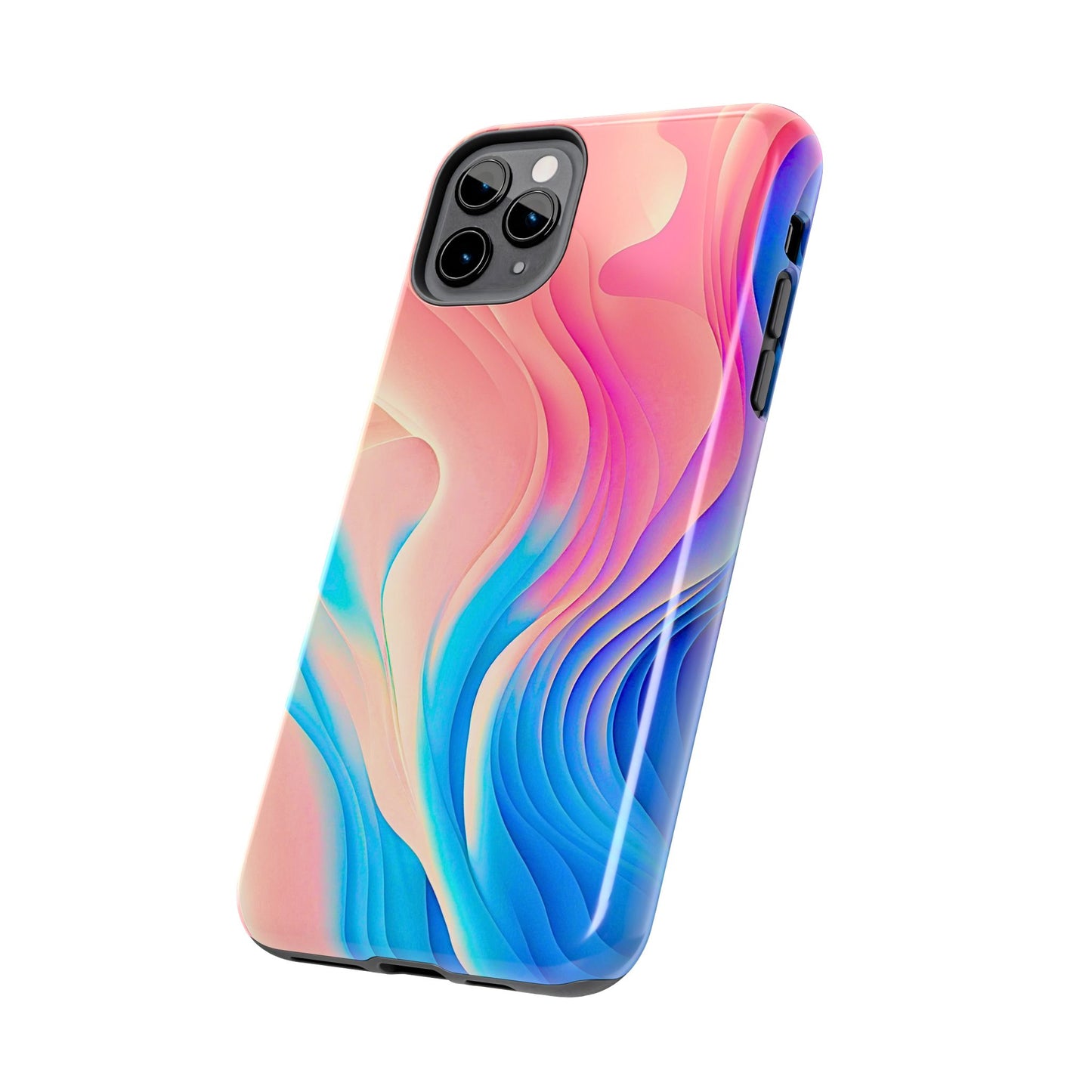 Abstract Pastel Waves Tough Phone Case | Aesthetic