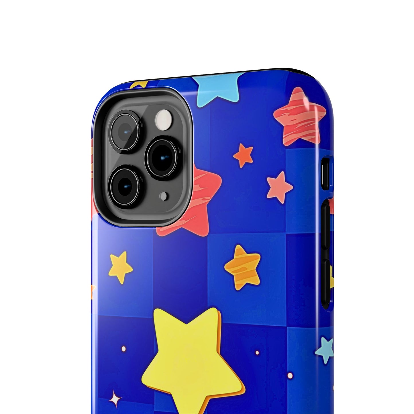 Vibrant Preppy Stars Pattern Tough Phone Case | Aesthetic