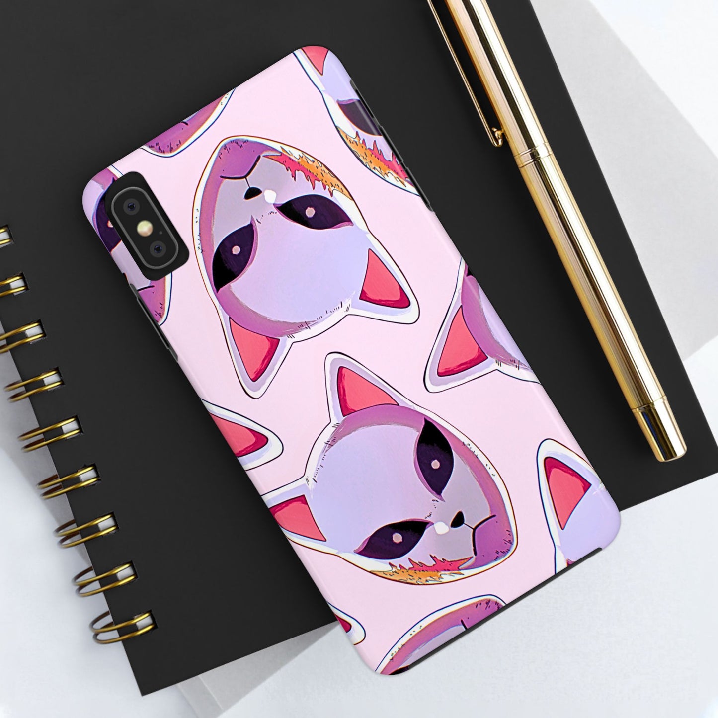 Sabito Fox Mask Pattern Tough Phone Case | Anime - Demon Slayer