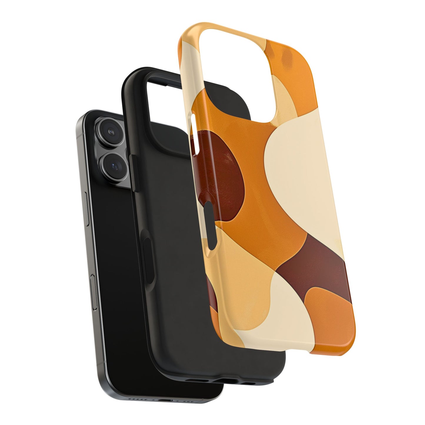 Funda/Cubierta resistente para teléfono con diseño en beige y marrón Earth Harmony | Estética