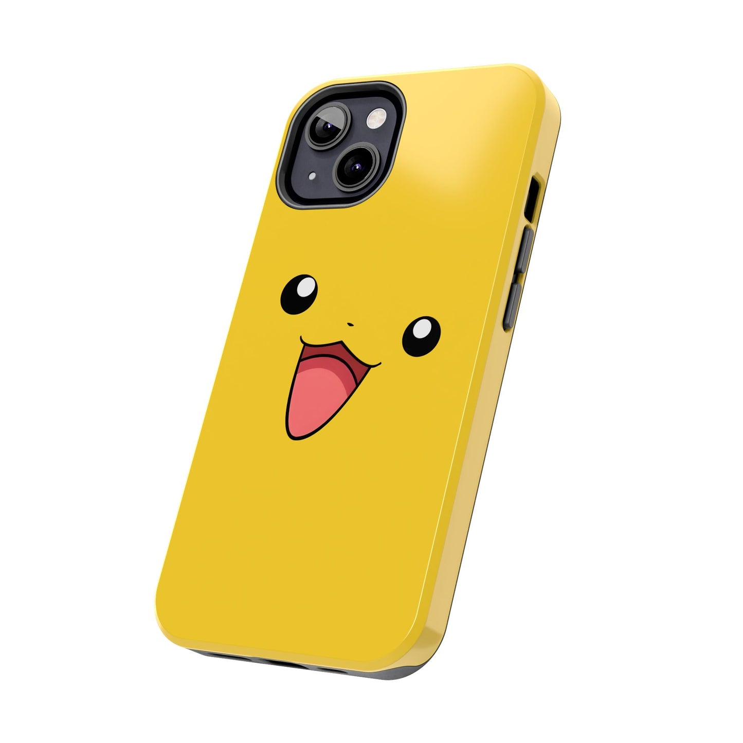 Electric Mouse Yellow Happy Face Minimal Design Tough Phone Case | Anime