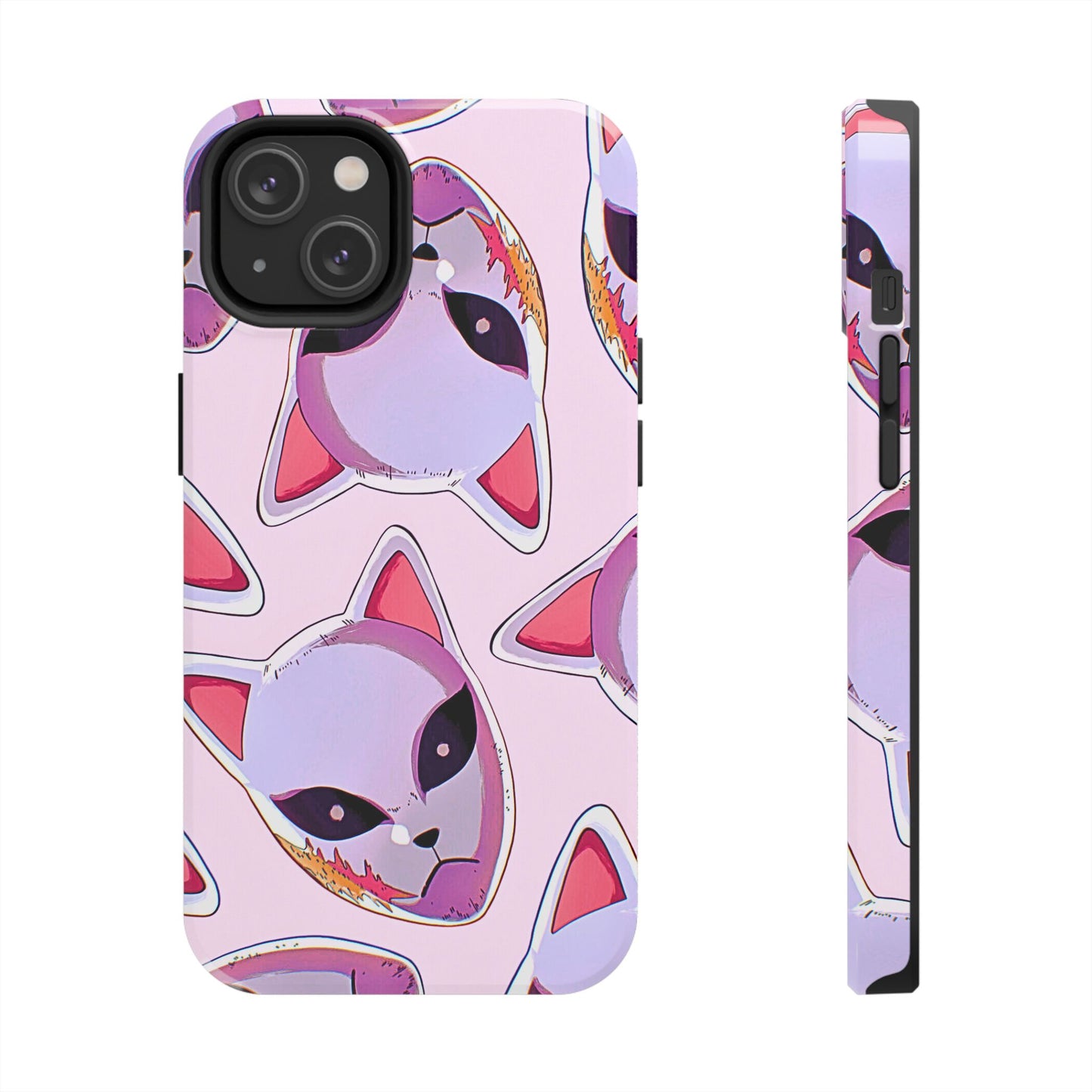 Sabito Fox Mask Pattern Tough Phone Case | Anime - Demon Slayer