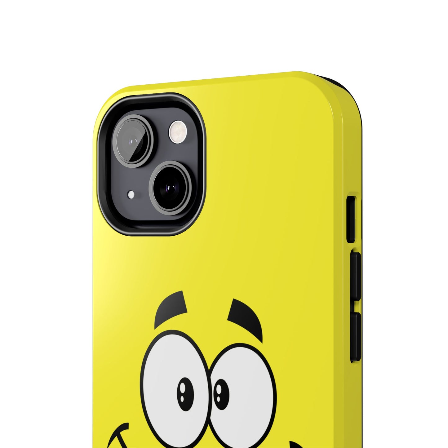 Smiley Happy Face Yellow Minimalist Cartoon Tough Phone Case | Funny